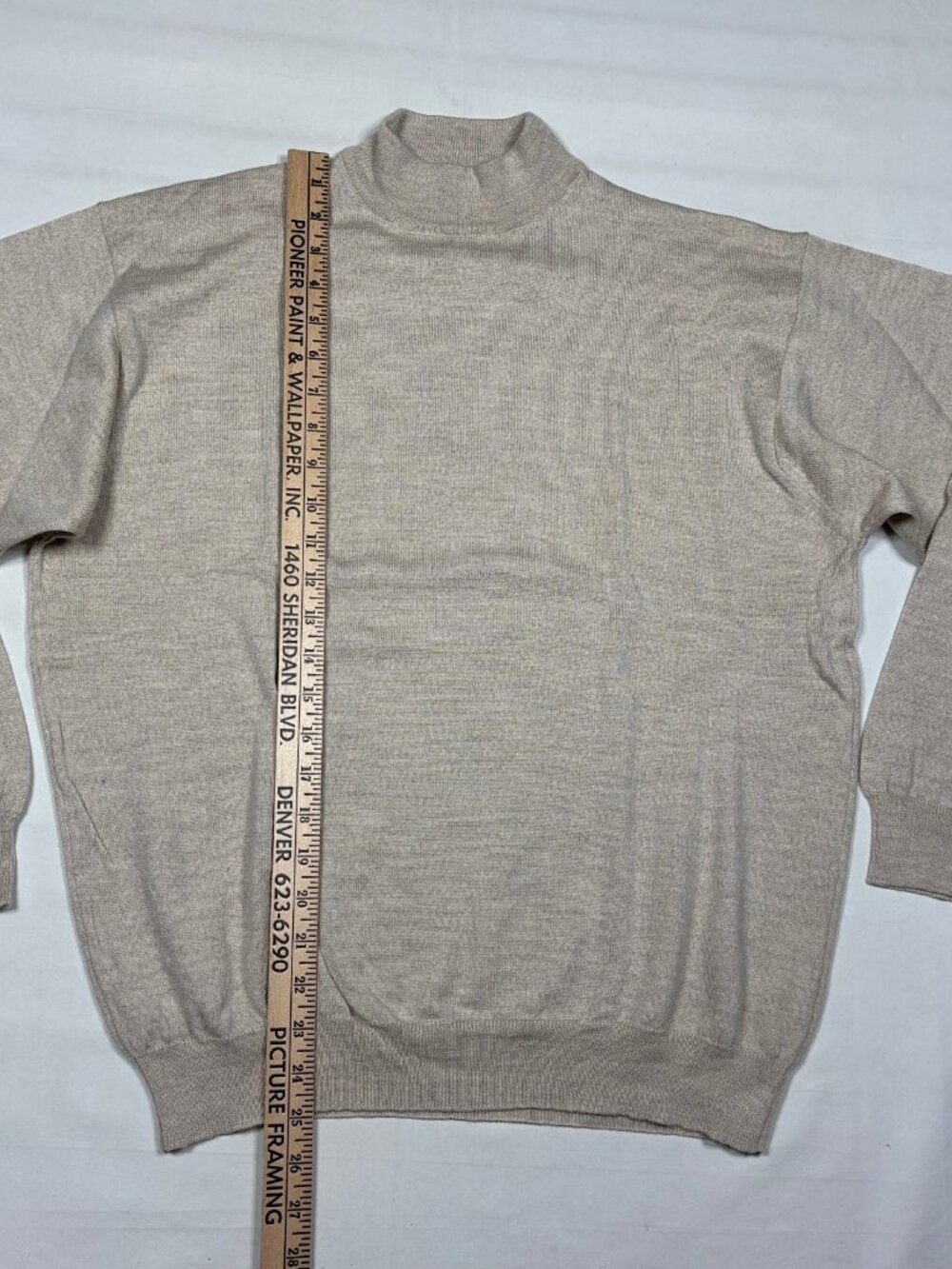 Lot of 3 VTG Brandini Italy 100% Merino Wool Mock Neck Sweaters Mens Large L - Picture 5 of 16